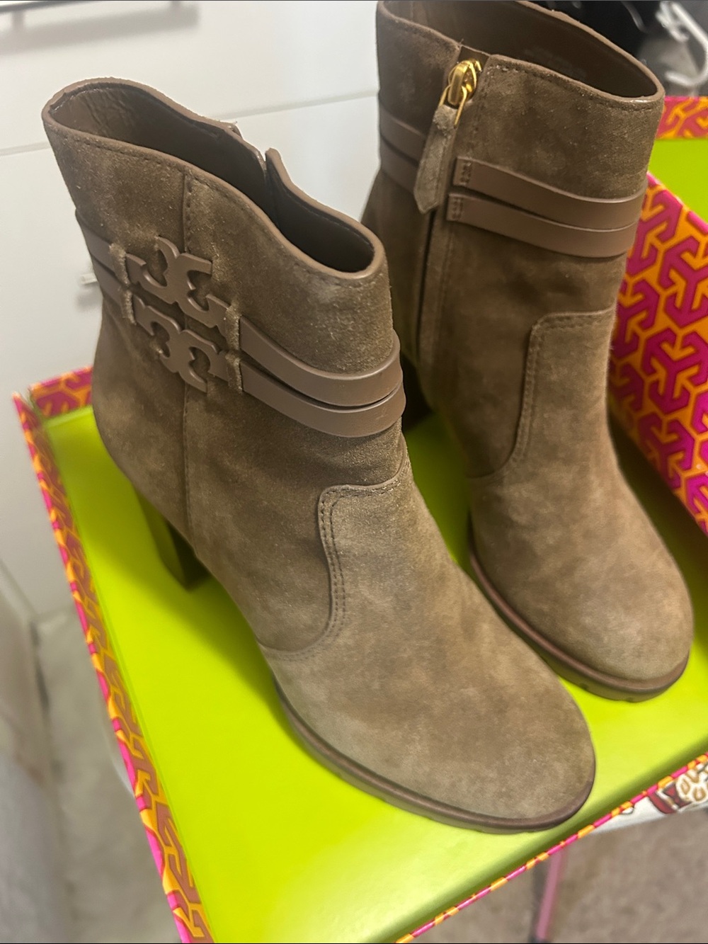 Leigh 90mm Lug Sole Boot - River Rock